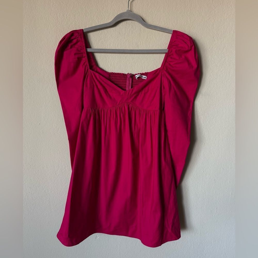 Reformation Kenzi Mini Pink Dress Size 0 - Picture 6 of 9